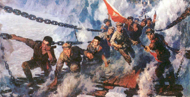 65年彭总重游大渡河，竟然发现：就算把泸定桥炸了，红军也能过河