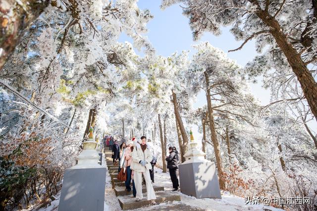 庐山雪景分外妖娆