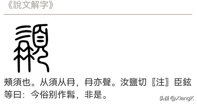 “髯”正确怎么读？是什么意思？虬髯又该怎么读，又是什么意思？