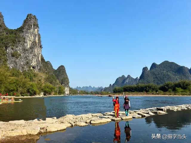 徒步漓江精华段——阳堤大桥头-兴坪古镇