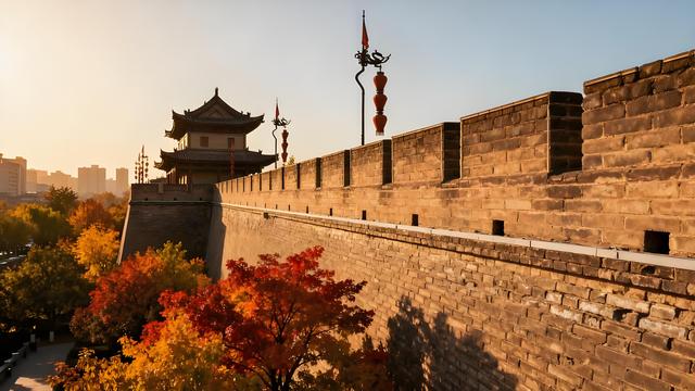 雁塔鎏金裁云影，秦岭披霞染秋光 — 漫步长安千年画卷里的清秋诗行