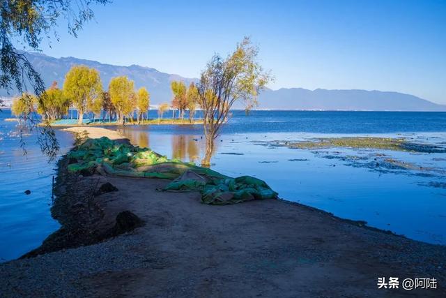 隐藏在洱海边的野营地很多,下关浅滩的土坝就挺有意思,游客罕至