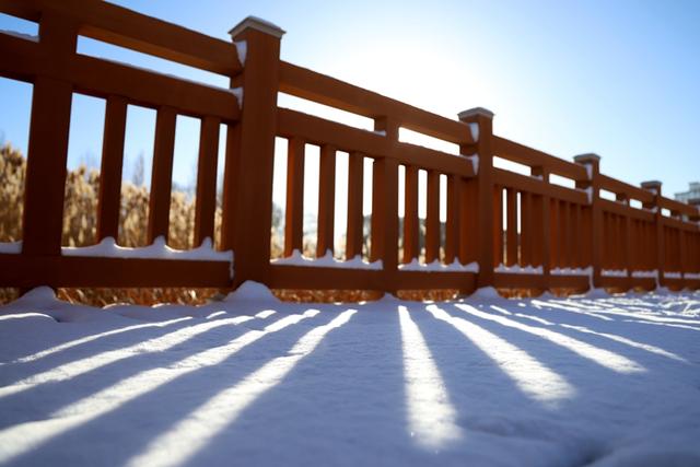 雪后枣乡 如诗如画#祁连山下是我家##厚道甘肃#