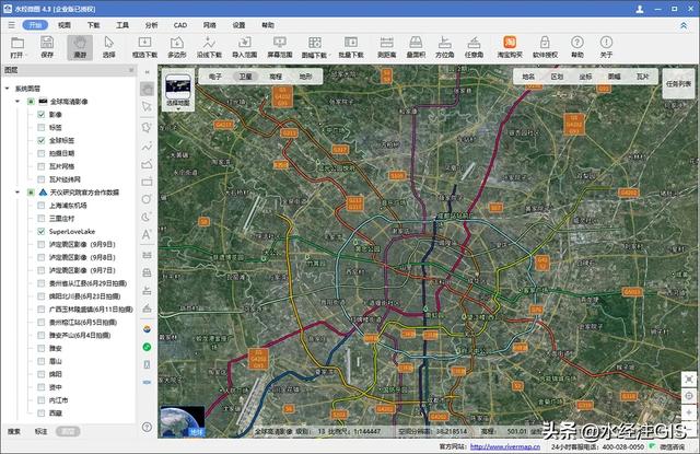 天地图风格的全球地名路网标签瓦片