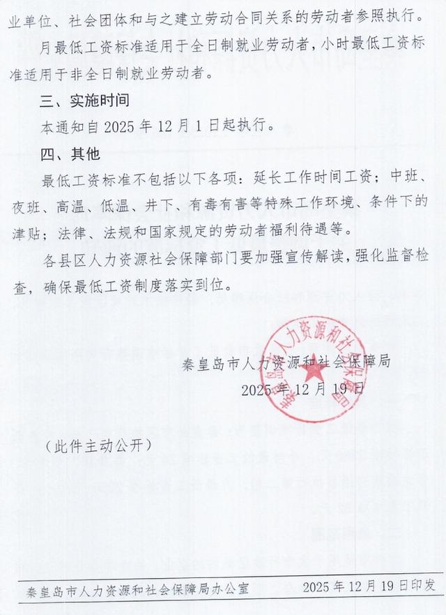 河北8市调整最低工资标准！