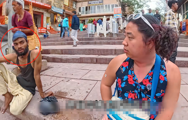 韩国小伙在印度挑战女装出行，想要看是否会有危险，结果直接被骗