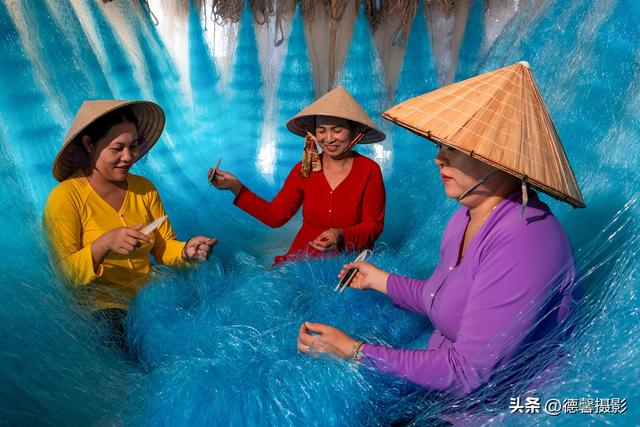 行摄越南，从南到北（8）——莎草地归家&渔女补网&棕榈簸箕船