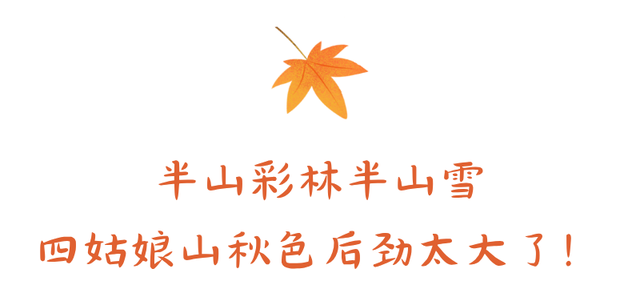 秋天的四姑娘山，我要给你五颗星！