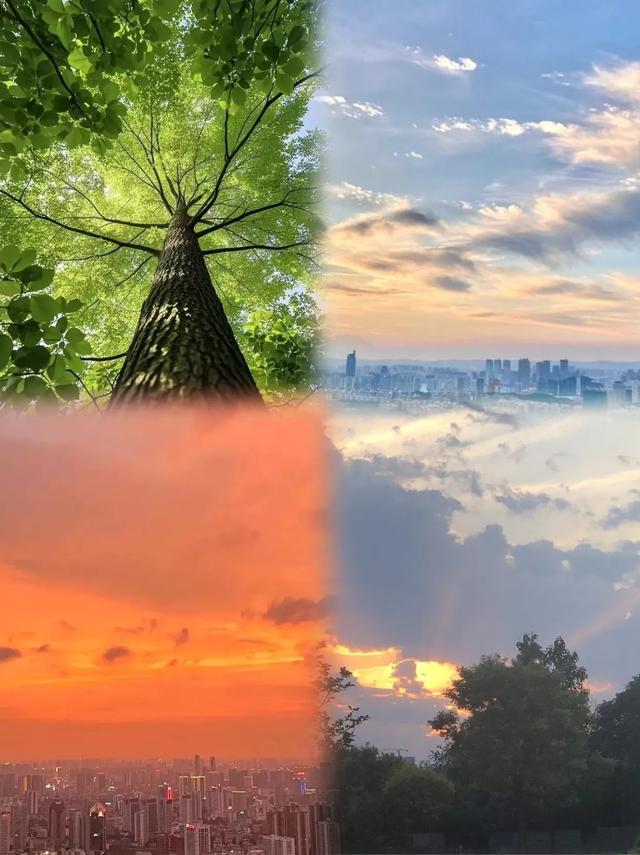 南宁青秀山绝美日落，比油画还浪漫的黄昏打卡地！