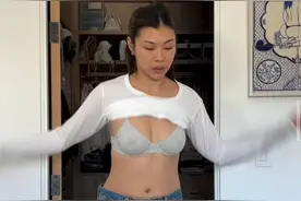 大尺度！王敏德爱女大晒换装短片，爱秀丰满上围曾多次遭父亲反对图片