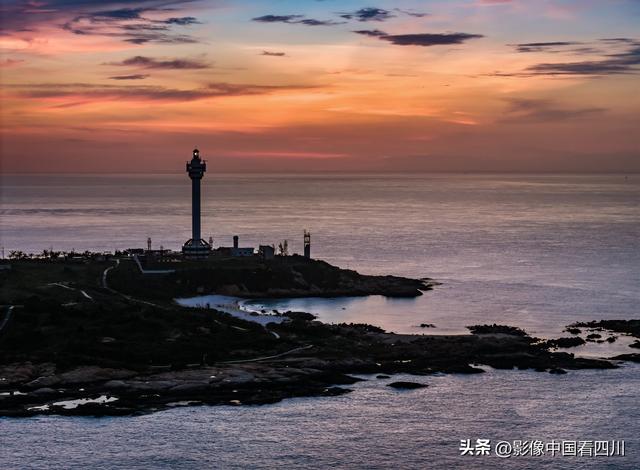 海南文昌：木兰灯塔落日美景