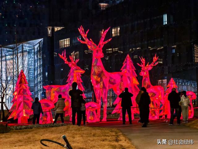 首秀!第 40 届秦淮灯会南部新城分会场 亮灯马年灯影芬兰风情出彩