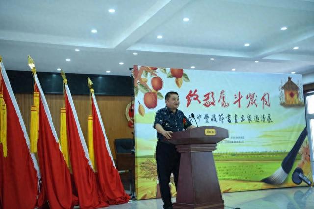 惠风滋润枝头秀 硕果金秋格外红--现代书画网携手书画名家扎根乡村