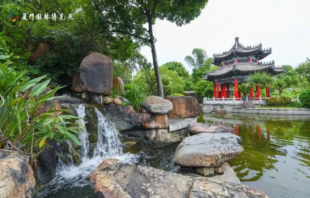 水帘飞泻、喷泉奏乐！厦门清凉“水上秘境”，周末走起→