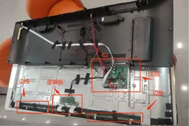 液晶电视屏幕出现竖纹，闪屏，抖动，灰屏在家可以自己修好吗?图片
