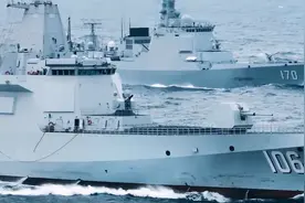 海军第二艘054B刚入列，又要再造四艘，9000吨通用驱逐舰也已开工图片