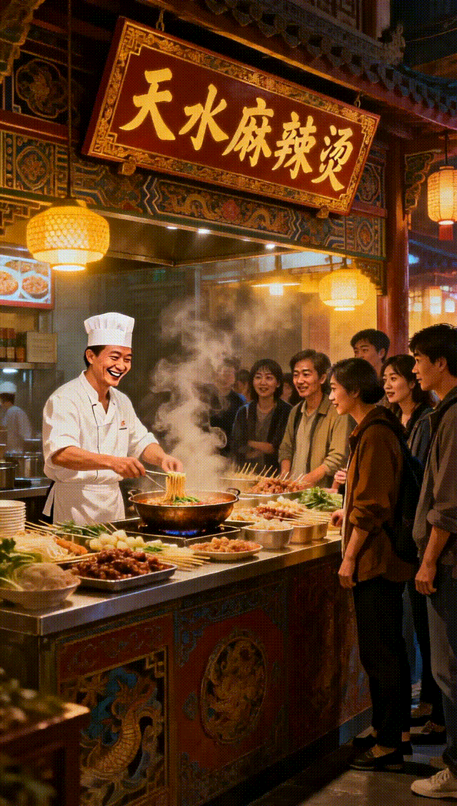 【联动宣传】AI创意｜从伏羲庙到麻辣烫，解锁天水的双面风情