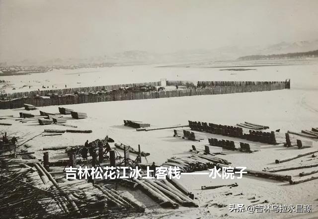 10幅照片，展示吉林市在二十世纪的百年冬日风光