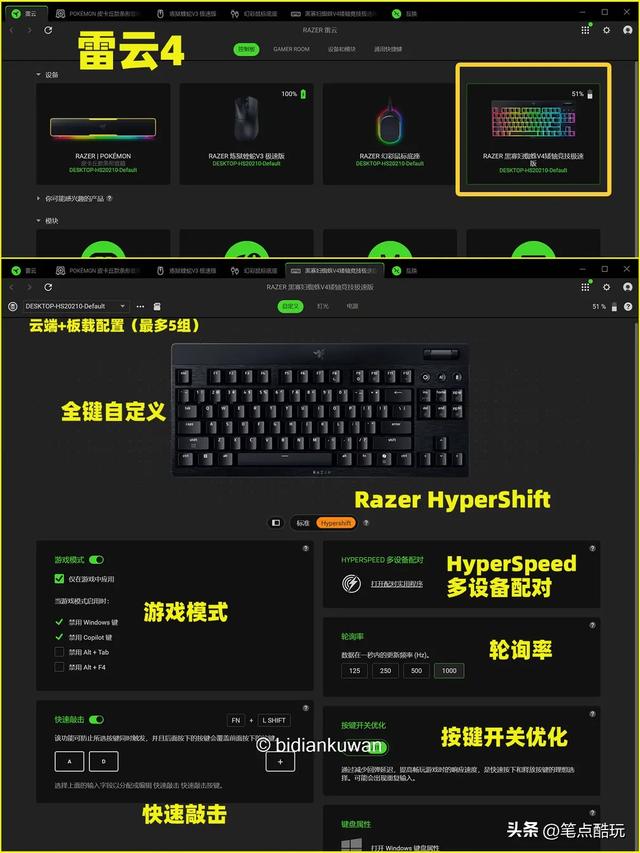 轻薄矮轴，指尖狂飙：雷蛇黑寡妇蜘蛛V4矮轴竞技极速版体验