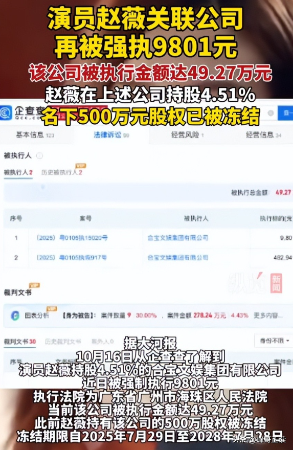 翻身无望！49岁赵薇近况再曝，胃癌传闻真相大白，善恶终有报