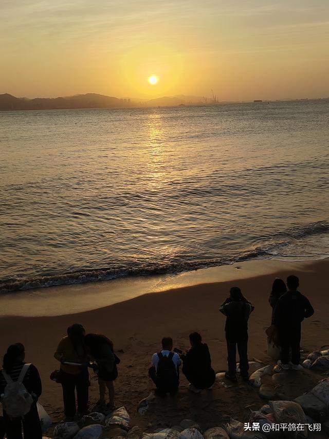 厦门海滨的落日之梦