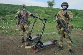 俄军前线装备新型单兵突击车！竟然是进口中国代驾司机的滑板车？图片