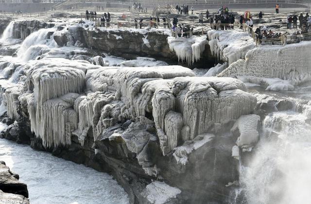 冬日壶口瀑布有多震撼，高清大图告诉你！