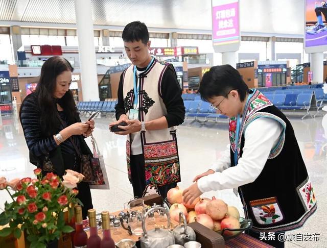 绿籽甜石榴、贲古银壶……蒙自在昆明南站成功“出圈”