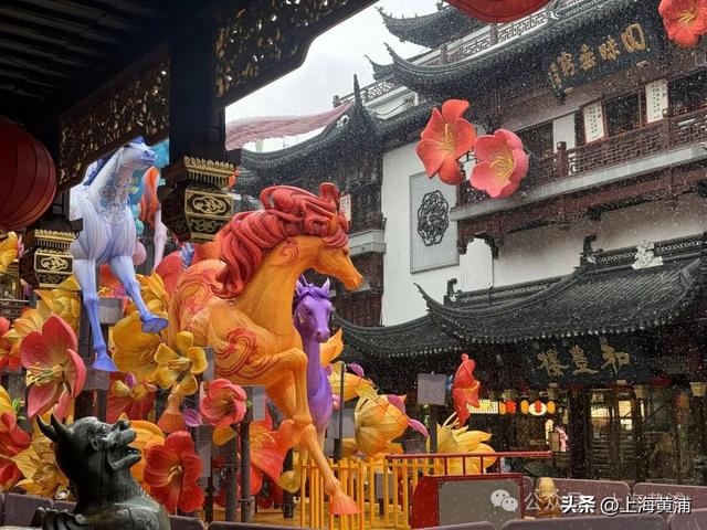 雪落豫园，绘就江南诗意画卷