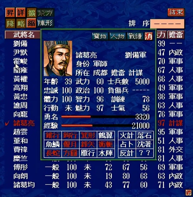 三国志5：很多玩家的入坑之作，当年在电脑房抢机器就为了玩它！