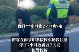 闹大了！南京明孝陵停车7小时收费271.5元，警察到场竟称管不了？图片