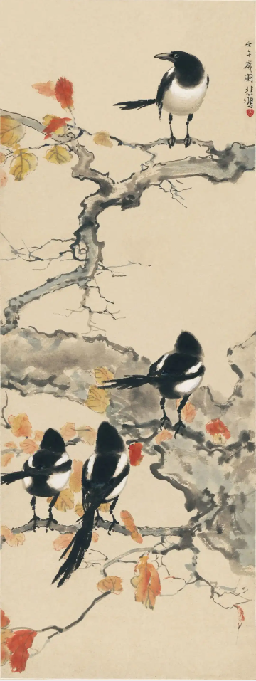 沈巍记156：沈巍一眼看出，徐悲鸿的四喜图符合鼓励生宝宝的政策