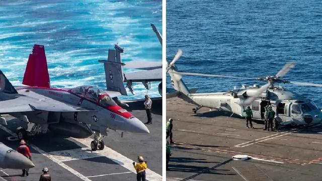 美军南海秀肌肉，双机接连坠毁，特朗普回应很荒谬，暴露更大弱点