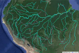 流域面积第一、流量第一、河长第二的世界大河亚马孙河图片