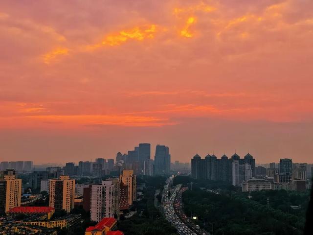 来赏秋分“悬日”！丰台绝美夕阳，太浪漫了——