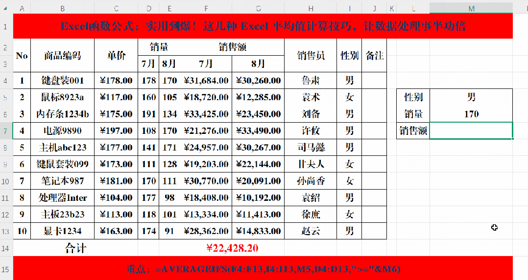 实用到爆！这几种 Excel 平均值计算技巧，让数据处理事半功倍