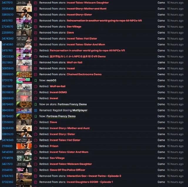 Steam新规限制成人内容，多款相关游戏遭下架