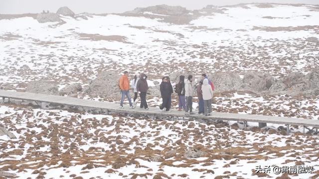 肃南：巴尔斯景区云雾漫雪峰 游人邂逅"云端秘境"