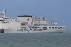 055大驱没上直20，万吨海警船已经用上了，菲律宾人有福先享受？图片