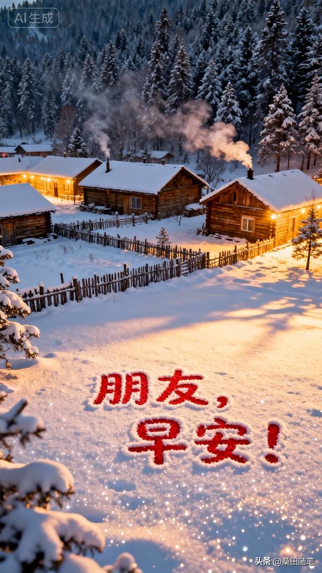 早安，雪乡的早晨（精美图片免费收藏）