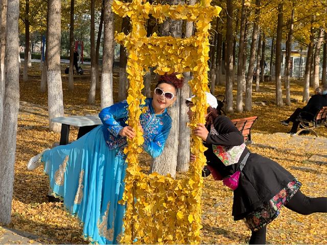 框住一园秋色：临沂园博园创意景观引客来