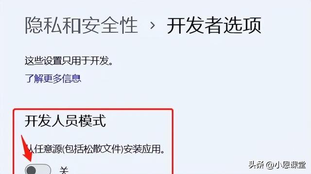 Win11如何开启开发者模式 Win11开发者模式在哪打开