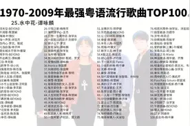 【历史总榜】 1970-2009年最强粤语流行歌曲TOP100图片