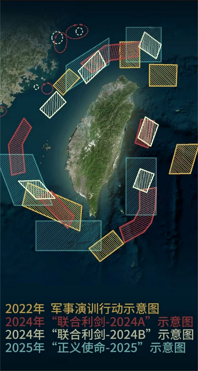 还没等到美国军火船	，台当局等来五路围台，美军的沉默震耳欲聋