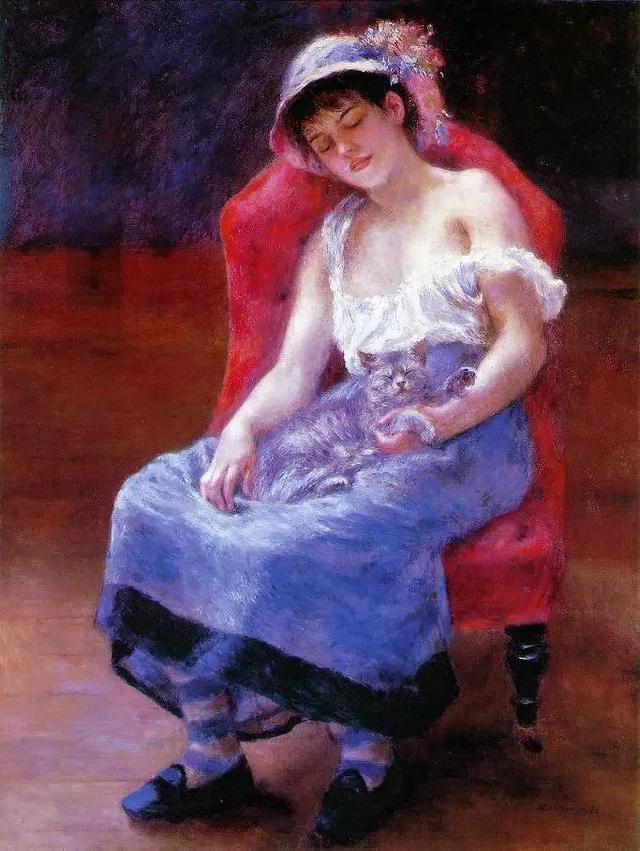 他的油画女性丰满性感，印象中又有写实，俏皮中更有肉感美！