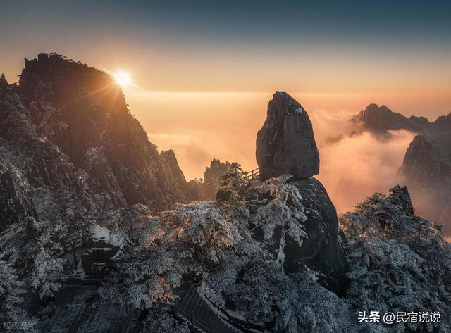 黄山“五绝”之一的冬雪,只有50天观赏期。