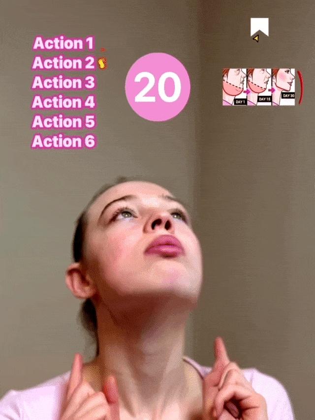 6个 “面部瑜伽” 坚持半年，五官越来越好看！