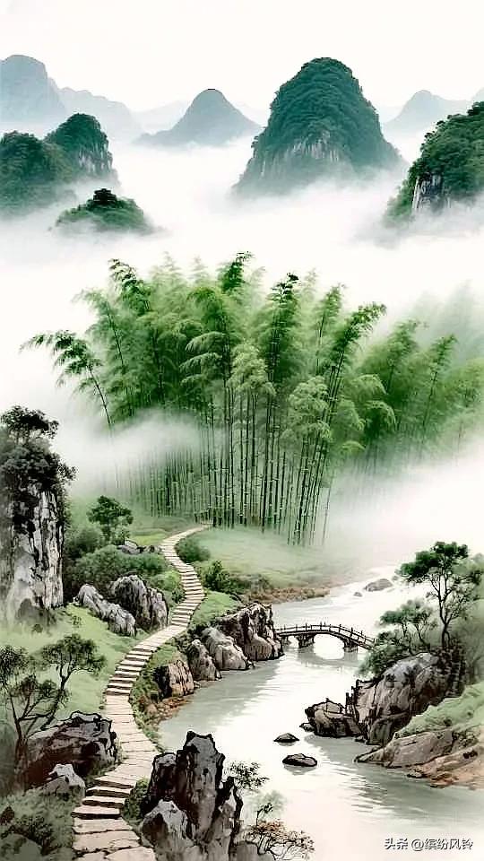 青山如黛，碧水长流