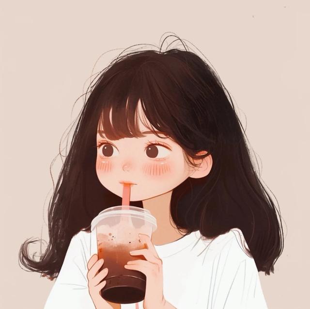 简单气质女生头像