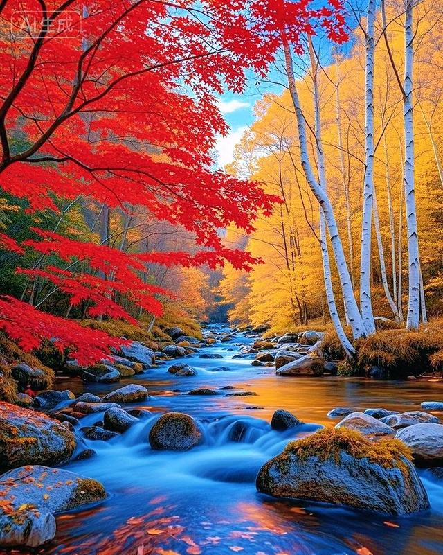 金秋风景美如画